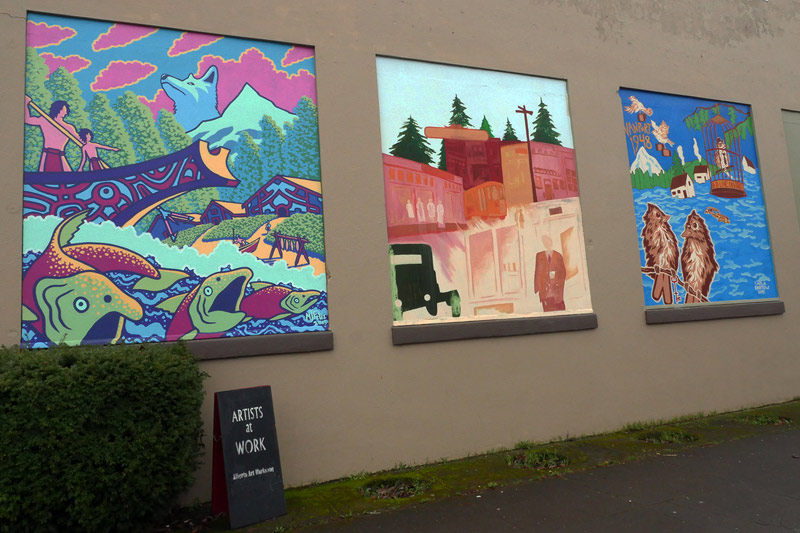 Murals of the Black United Fund, Alberta Street, Portland, Oregon