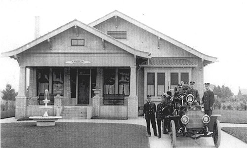 The Oregon Stamp Society building at 33rd Avenue and Alberta Court may not look like a fire station now. But it did in the early 20th century.