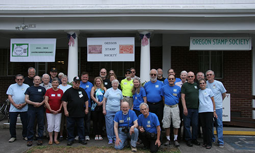 Many of the Oregon Stamp Society’s 220 members attended centennial festivities at their clubhouse in the heart of Concordia neighborhood.