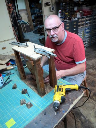 Dan Pillers, Concordian and celebrated artist, uses artifacts and curiosities as the building blocks of his work. Photo by Ryan-Michael Riel